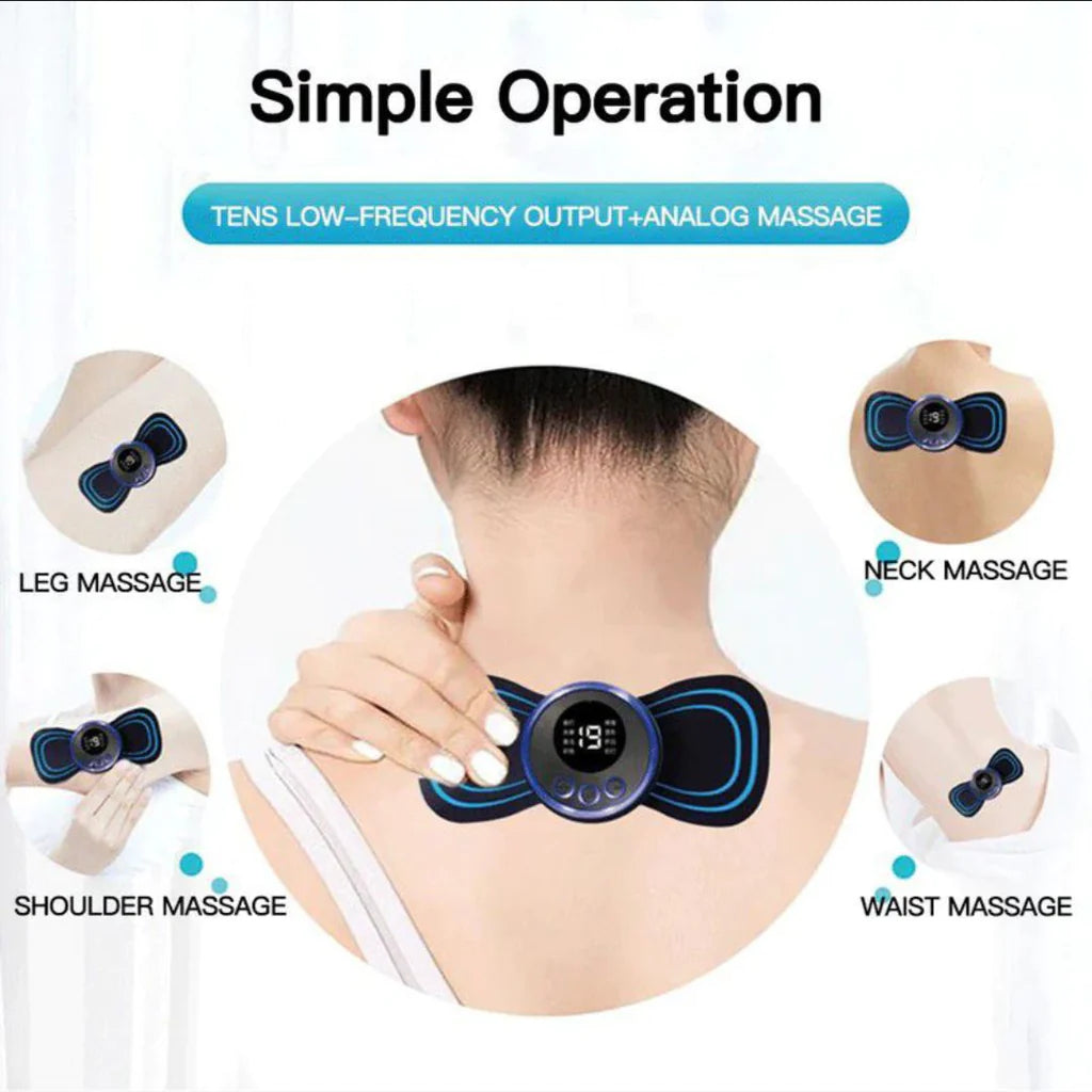 Neck Rechargeable Massager Electric Neck Massage EMS Cervical Vertebra  Massage Patch for Muscle Pain Relief,Support Dropshipping